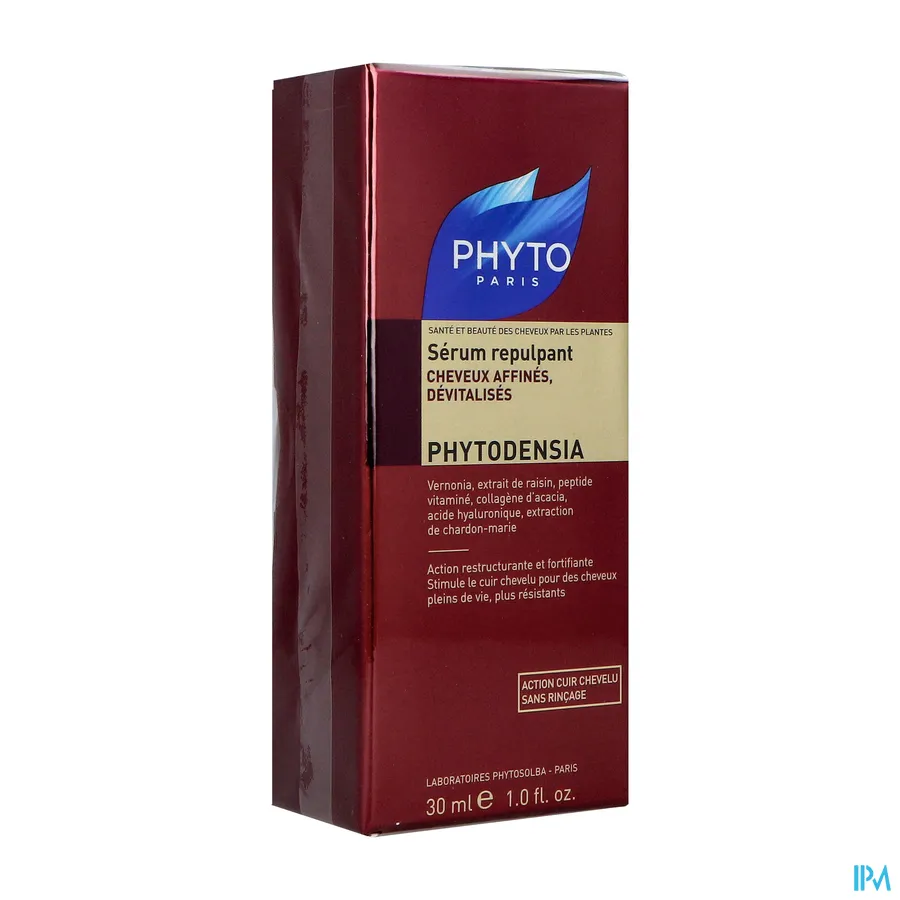 packshot van Phyto Phytodensia Herstructurerend en Versterkend Serum voor Voller Haar bij Fijn en Futloos Haar 30 ml