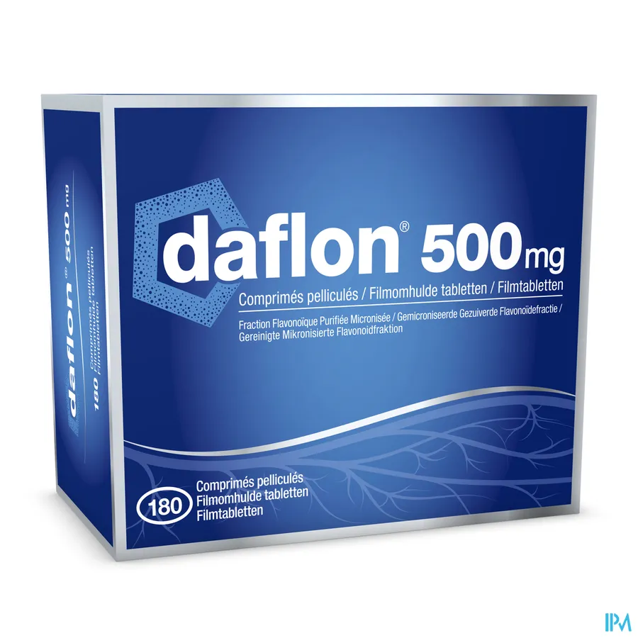 packshot van Daflon 500 mg 180 tabletten