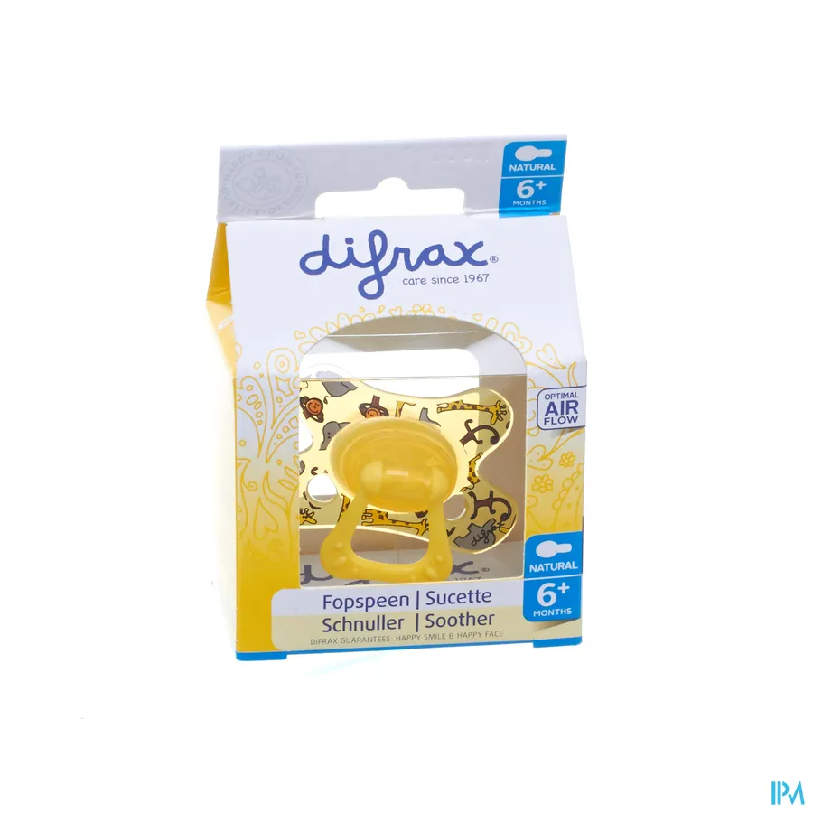 packshot van Difrax Fopspeen Natural 6m+