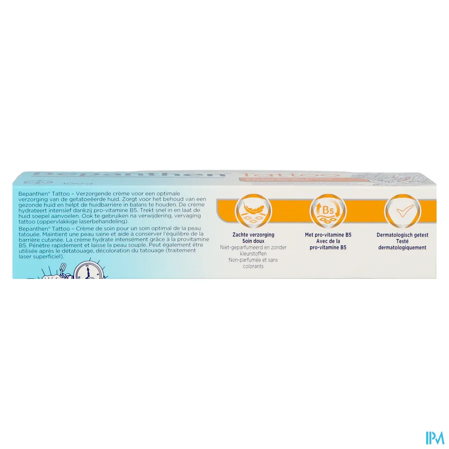 packshot van Bepanthen Tattoo Verzorging Tube 100g
