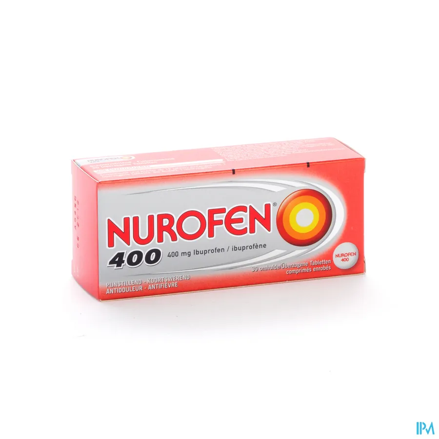 packshot van Nurofen 400 mg 30 Tabletten