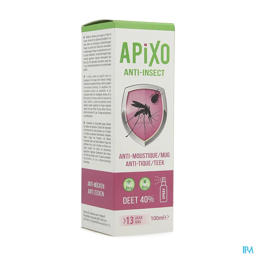packshot van Apixo Anti-Insect DEET 40% Spray 100 ml