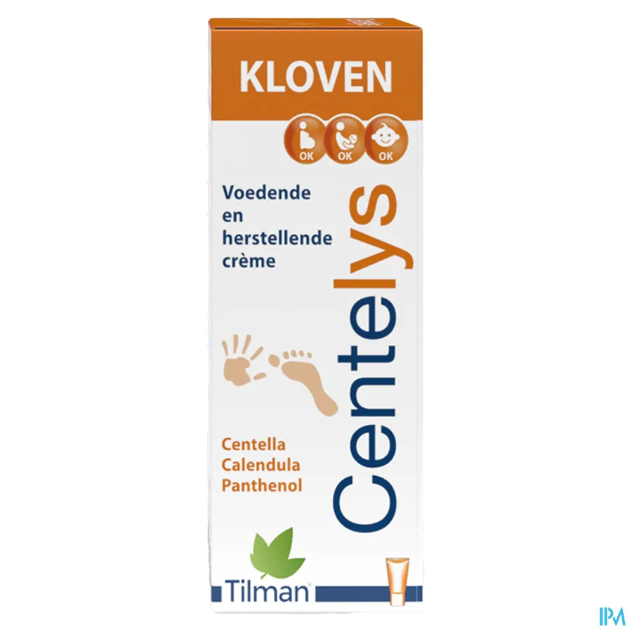 packshot van Centelys Voedende en Herstellende Crème tegen Kloven met Centella en Calendula en Panthenol Tube 30 g