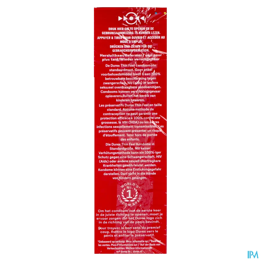 packshot van Durex Thin Feel 12 Condooms