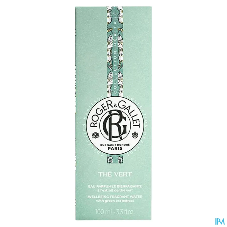 packshot van Roger & Gallet Eau Parfumée Thé Vert 100 ml