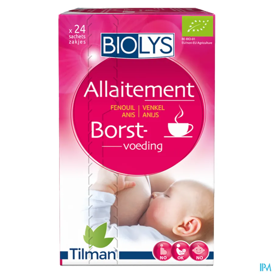 packshot van Tilman Biolys Borstvoeding Venkel-Anijs 24 zakjes