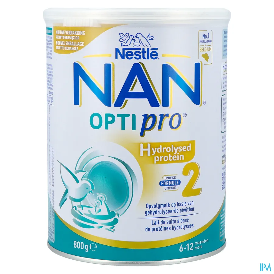 packshot van Nan Optipro Hp Hydrolysed Protein 2 800 g