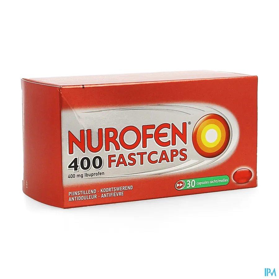 packshot van Nurofen 400 Fastcaps 30 Capsules