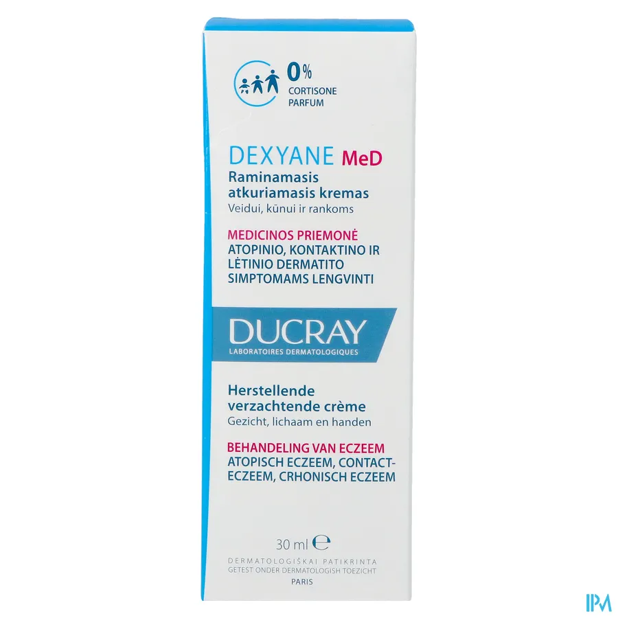 packshot van Ducray Dexyane MeD Herstellende Verzachtende Crème 30 ml