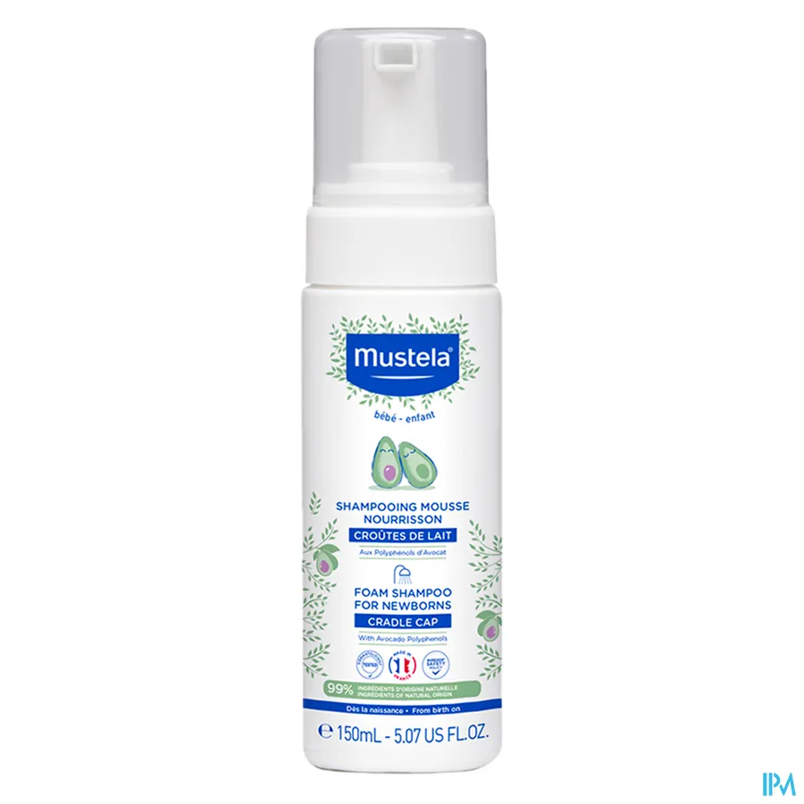 packshot van Mustela Schuimshampoo voor Zuigelingen 150 ml