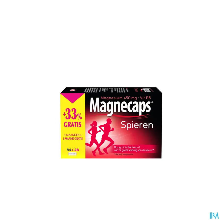 packshot van Magnecaps Spieren Promo* 84 + 28 capsules