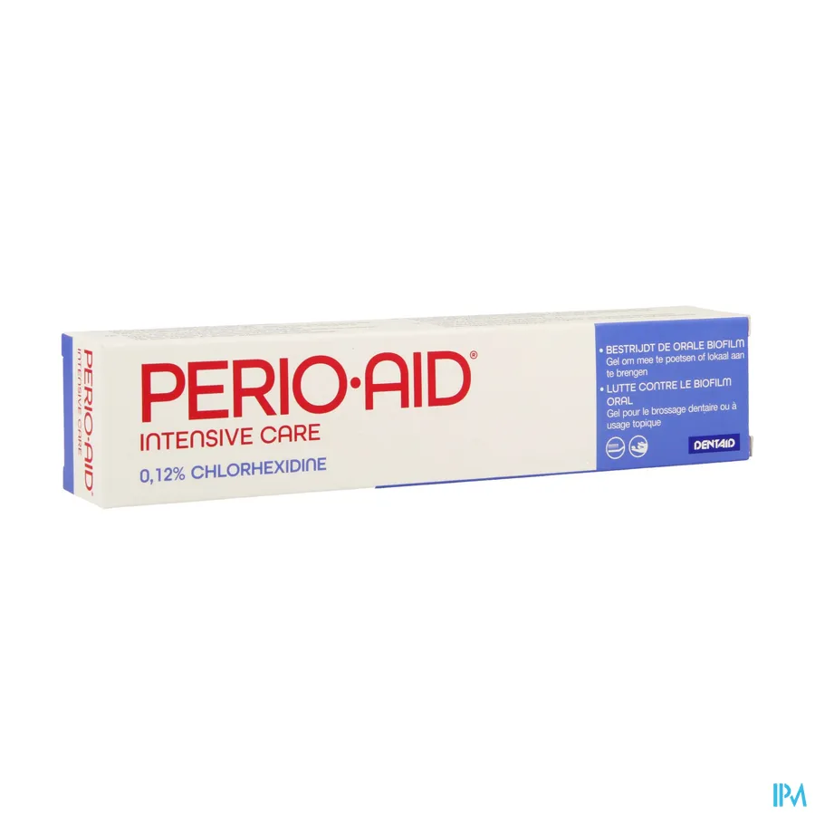 packshot van Perio Aid Intensive Care Tandpasta met 0,12% Chloorhexidine 75 ml