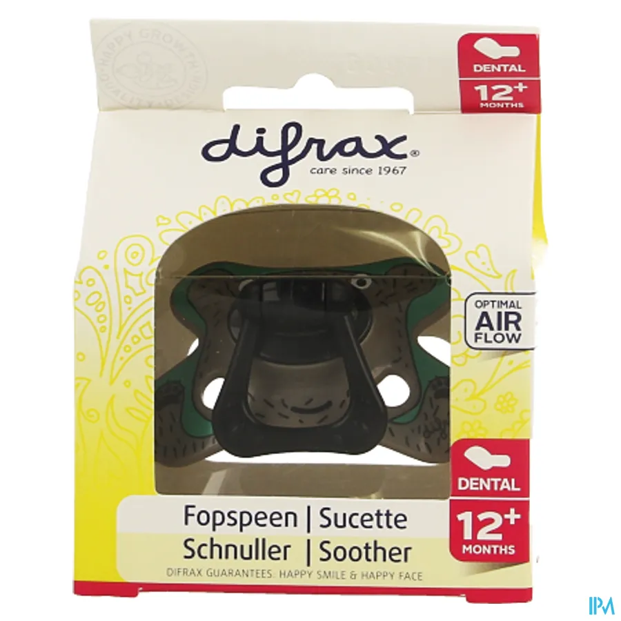 packshot van Difrax Fopspeen Dental Semi Filled +12m