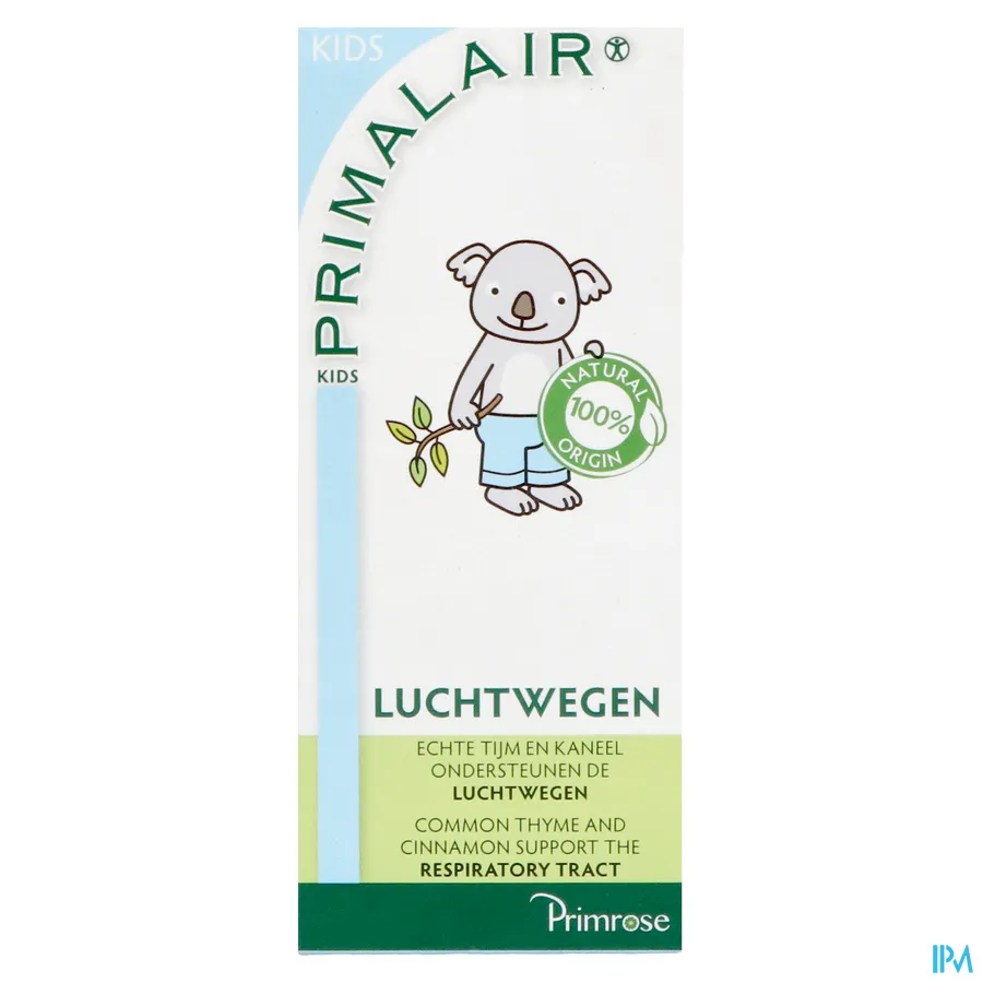 packshot van Primalair Kids voor de Luchtwegen 120 ml
