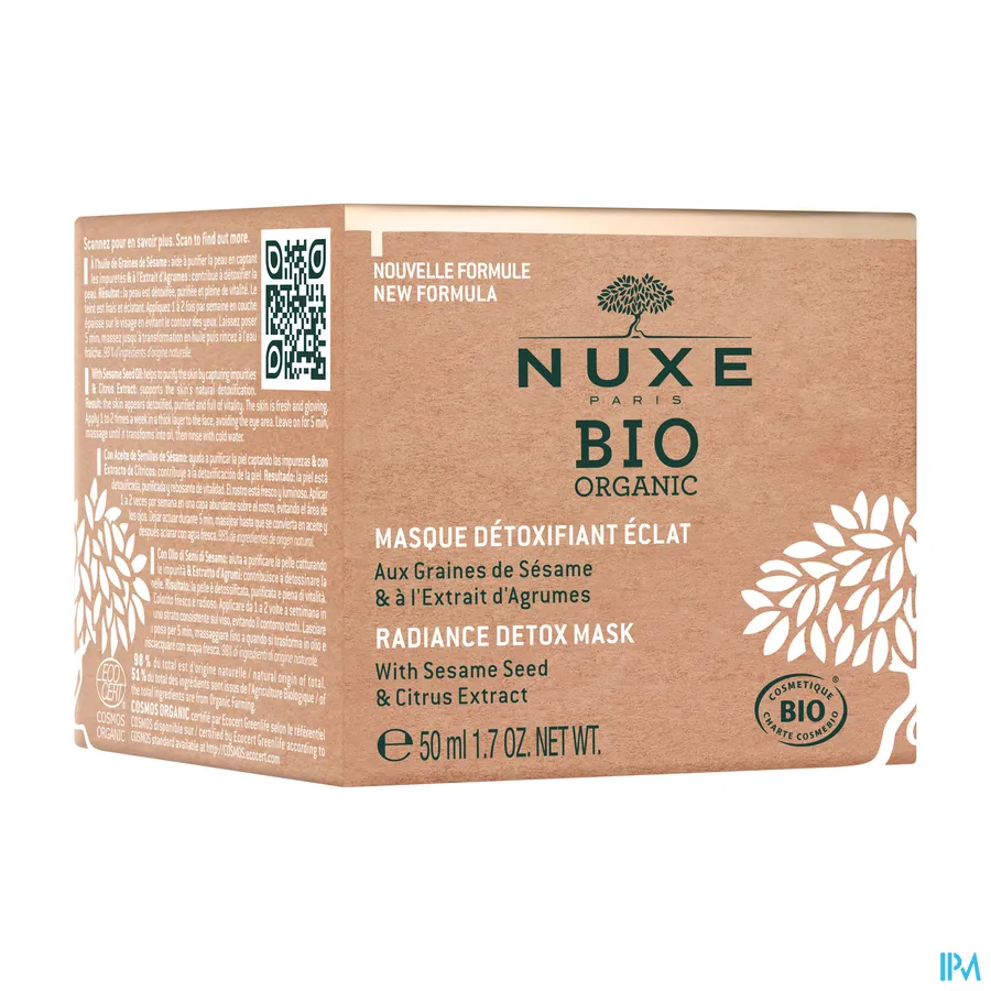 packshot van Nuxe Bio Radiance Detox Mask 50 ml