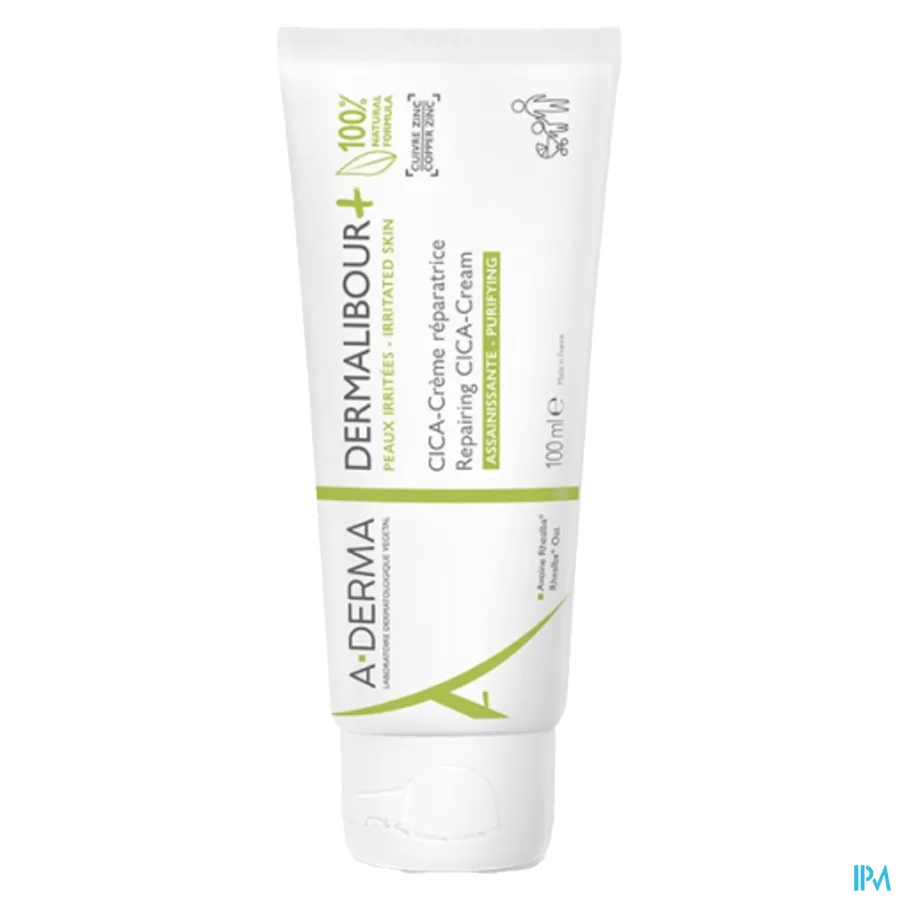 packshot van Aderma Dermalibour + Herstellende CICA-Crème 100 ml