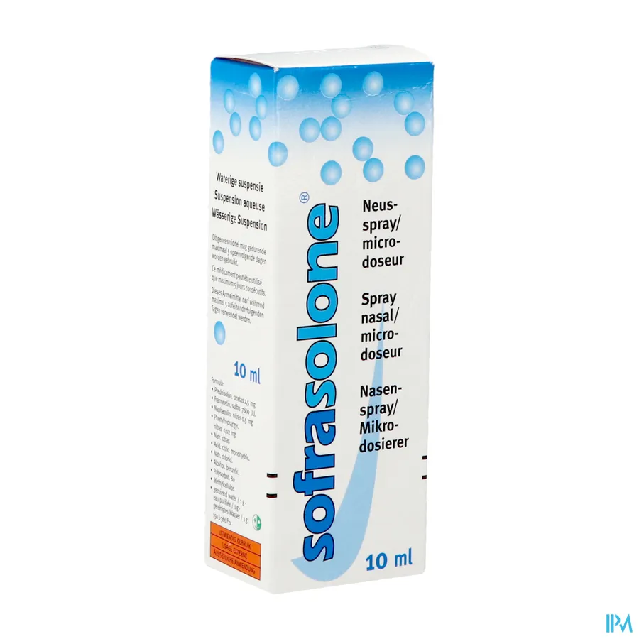 packshot van Sofrasolone Spray 10 ml