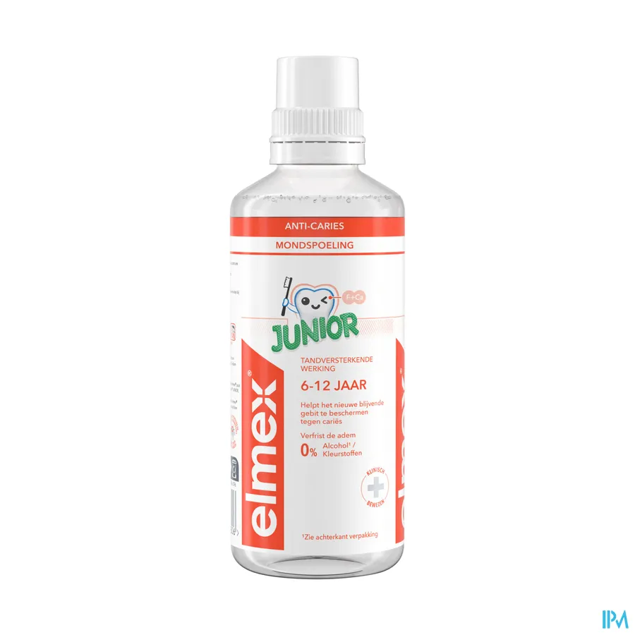 packshot van Elmex Junior Tandspoeling Helpt Effectief Beschermen tegen Cariës voor Kinderen van 6-12 Jaar 400 ml