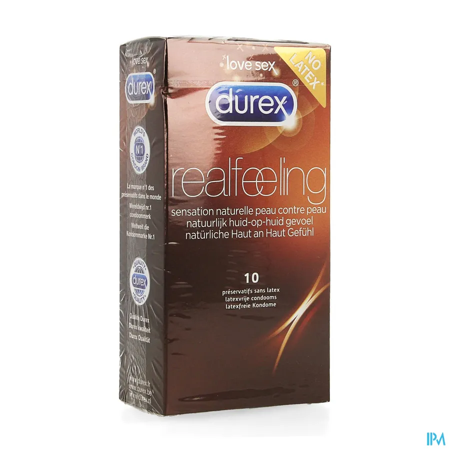 packshot van Durex Real Feeling zonder Latex 10 Condooms