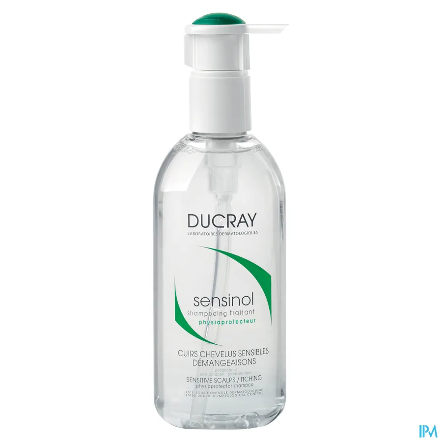 packshot van Ducray Sensinol Fysiologisch Beschermende Shampoo voor de Gevoelige Hoofdhuid 200 ml