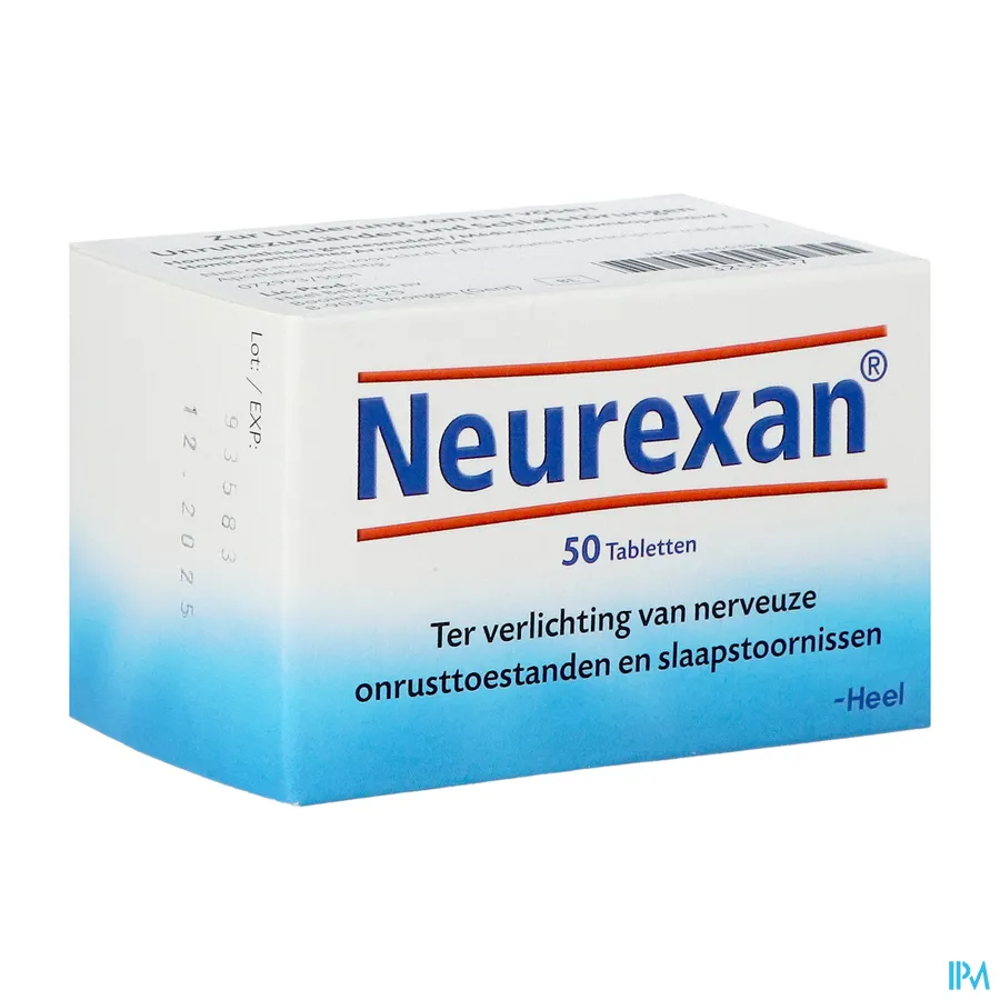 packshot van Neurexan ter Verlichting van Nerveuze Onrusttoestanden en Slaapstoornissen 50 Tabletten