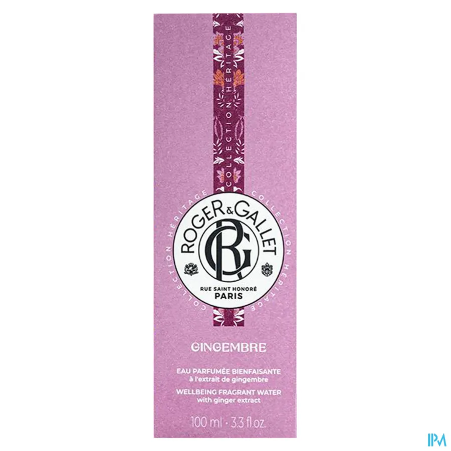 packshot van Roger & gallet Gingembre Eau Parfumee 100 ml