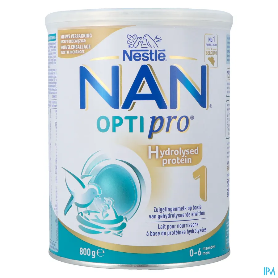 packshot van Nan Optipro Hp Hydrolysed Protein 1 800 g