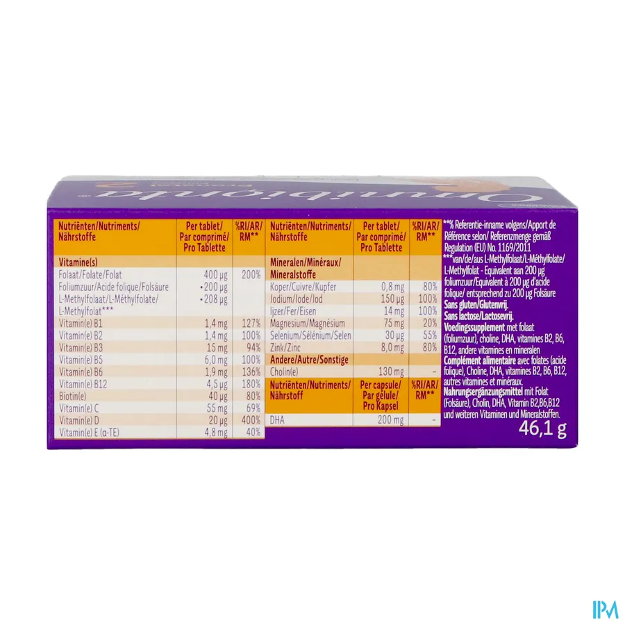 packshot van Omnibionta Pronatal 2 28 tabletten + 28 capsules