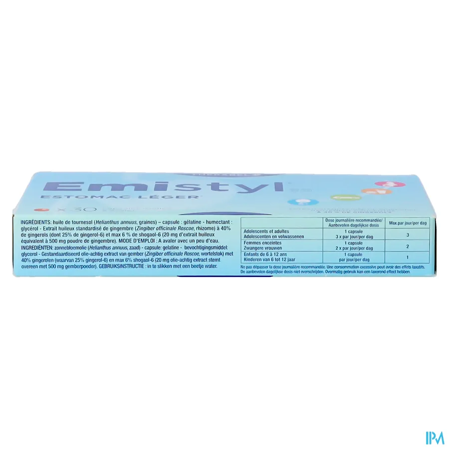 packshot van Emistyl 30 capsules