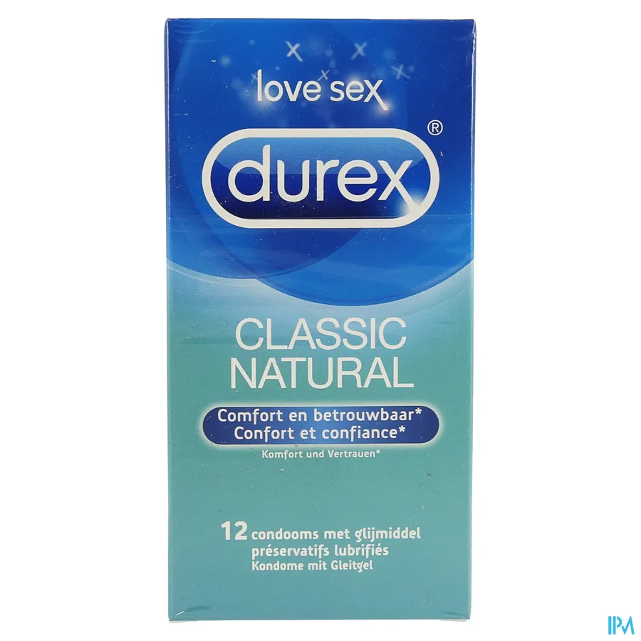 packshot van Durex Classic Natural 12 Condooms
