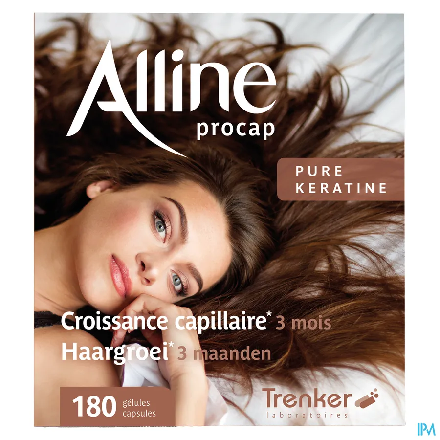 packshot van Alline Procap All in Nutrition voor Haargroei 180 Capsules