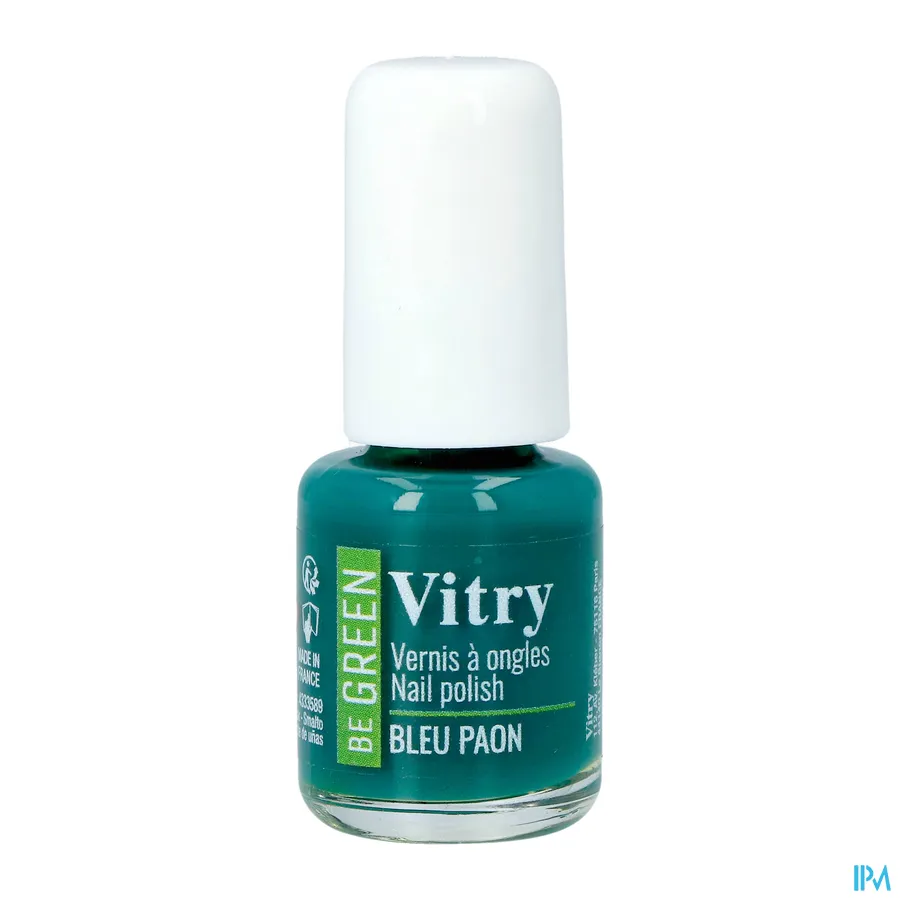 packshot van Vitry Vao Be Green Nagellak Bleu Paon 6 ml