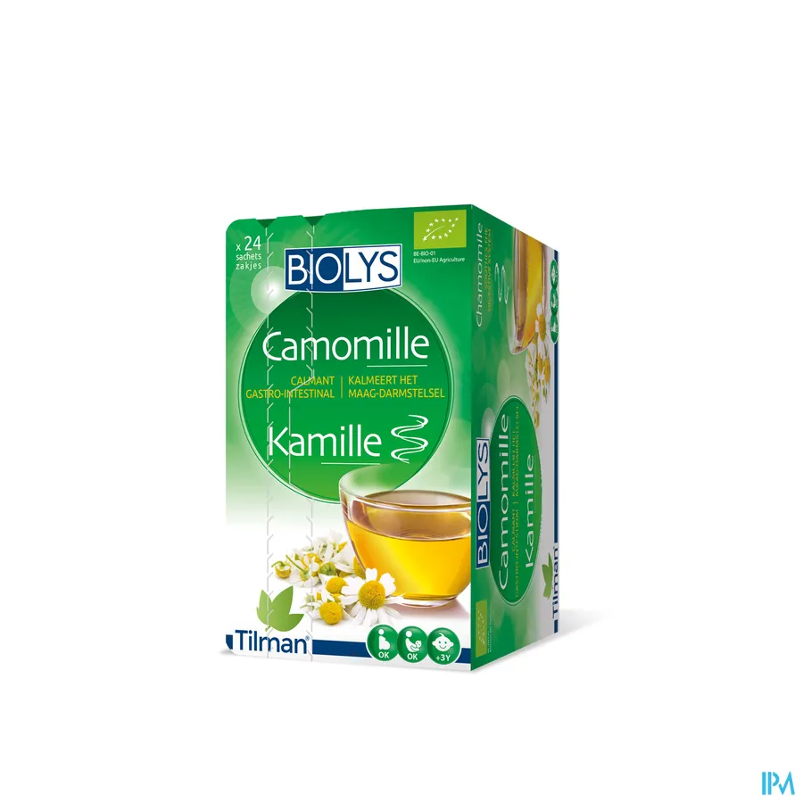 packshot van Tilman Biolys Kamille 24 zakjes