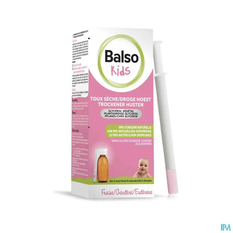 packshot van Balso Kids Droge Hoest vanaf 6 maanden