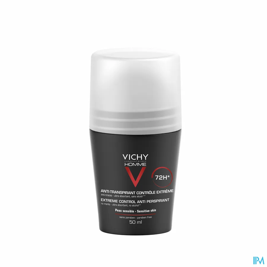 packshot van Vichy Homme Deodorant Roller Antitranspirant 72 uur 50 ml