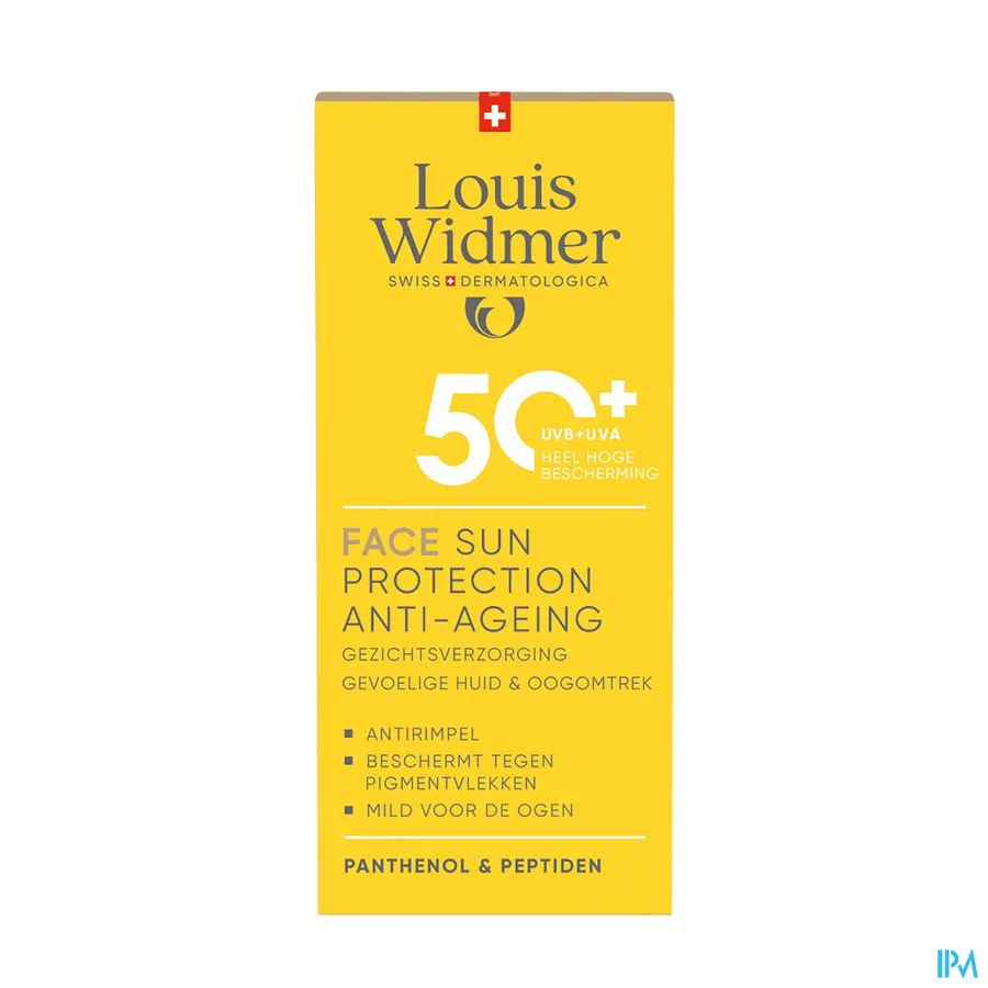 packshot van Widmer Face Sun Protection Anti-ageing 50+ 50 ml