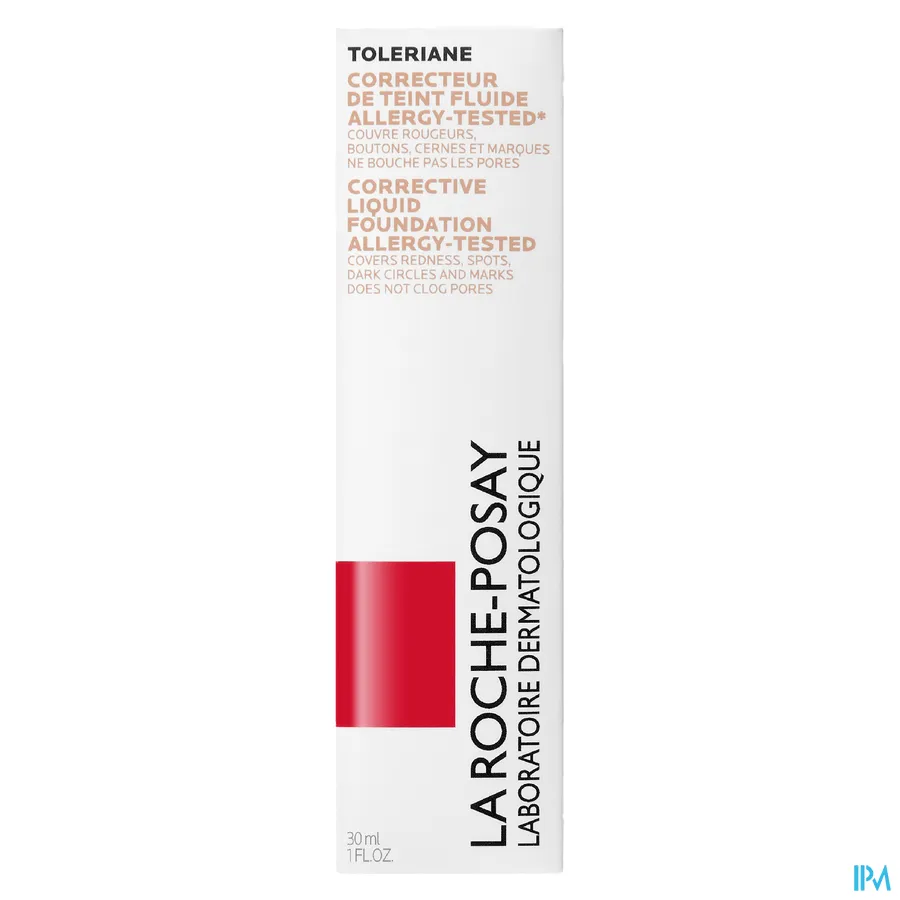 packshot van La Roche Posay Toleriane Fdt Correct.fluide 16 Hale 30 ml