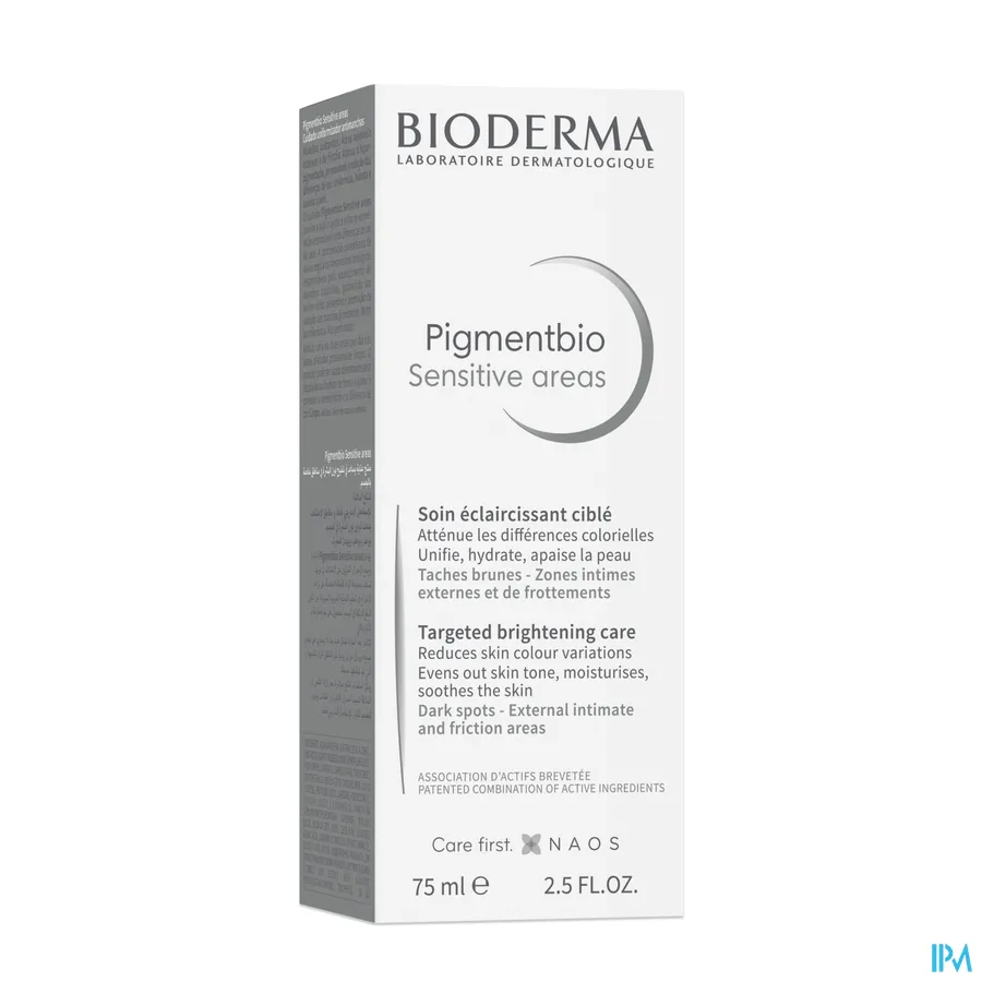 packshot van Bioderma Pigmentbio Sensitive Areas 75 ml
