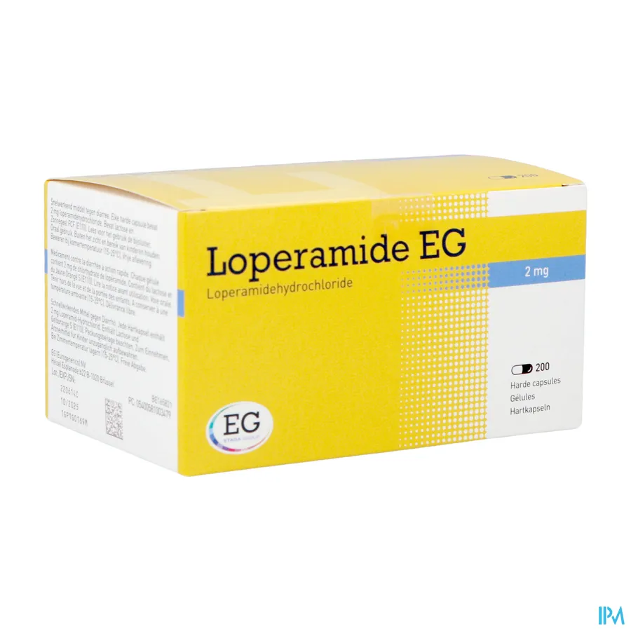 packshot van Loperamide EG 200 capsules