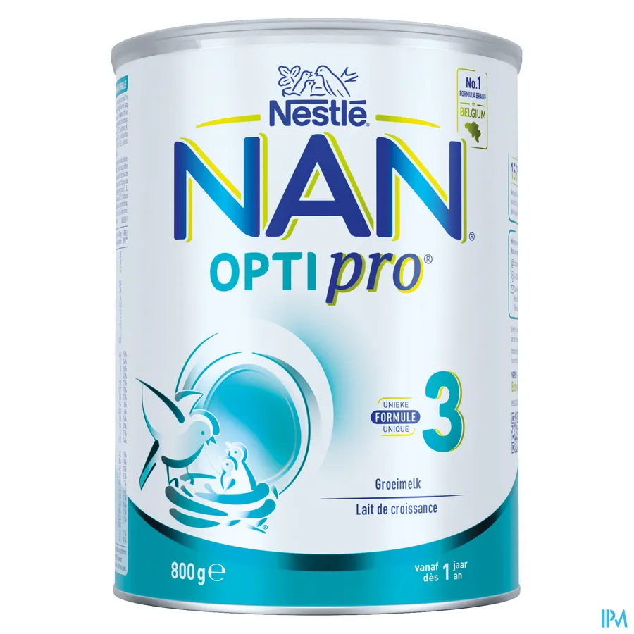 packshot van Nan Optipro 3 Groeimelk vanaf 10 maanden Pot 800 g