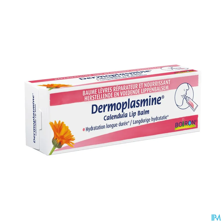 packshot van Boiron Dermoplasmine Calendula Lip Balm 10 g