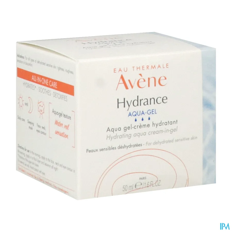 packshot van Avène Hydrance Hydraterende Aqua Gel-Crème 50 ml