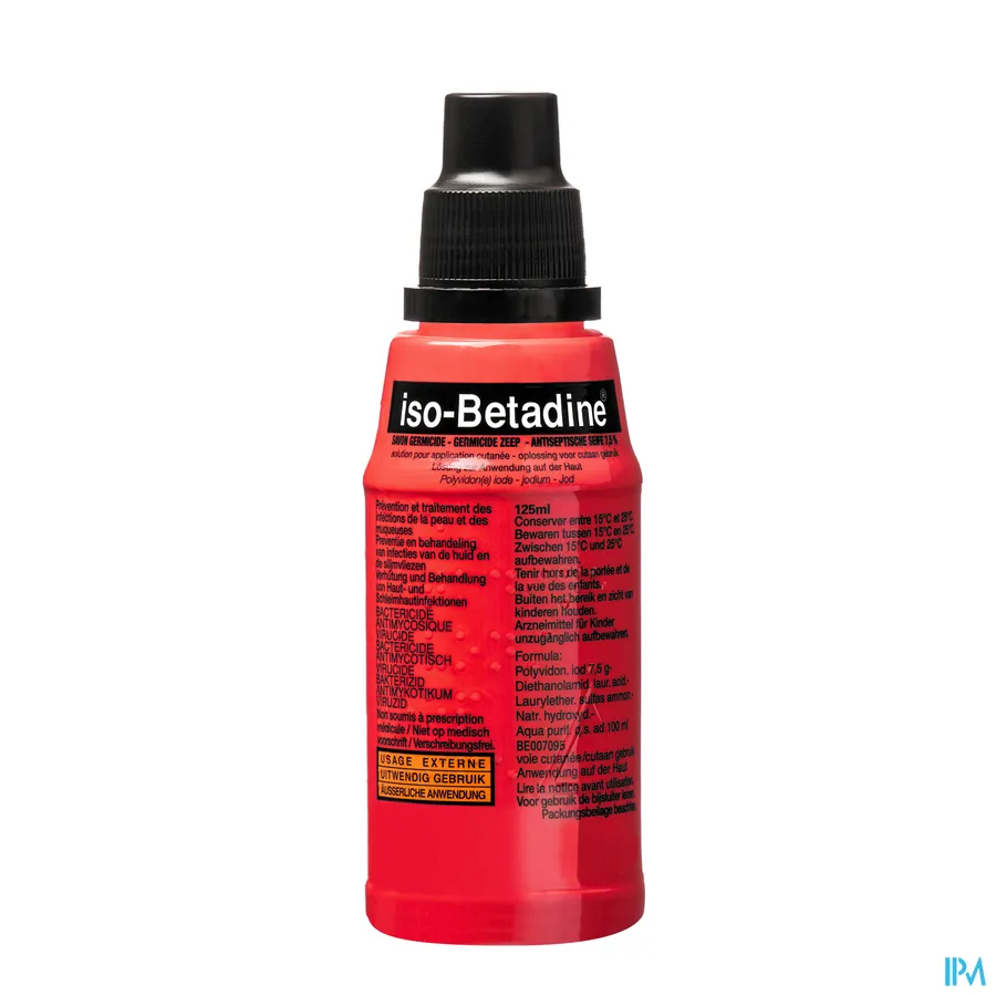 packshot van Iso-Betadine Vloeibare Zeep 125ml