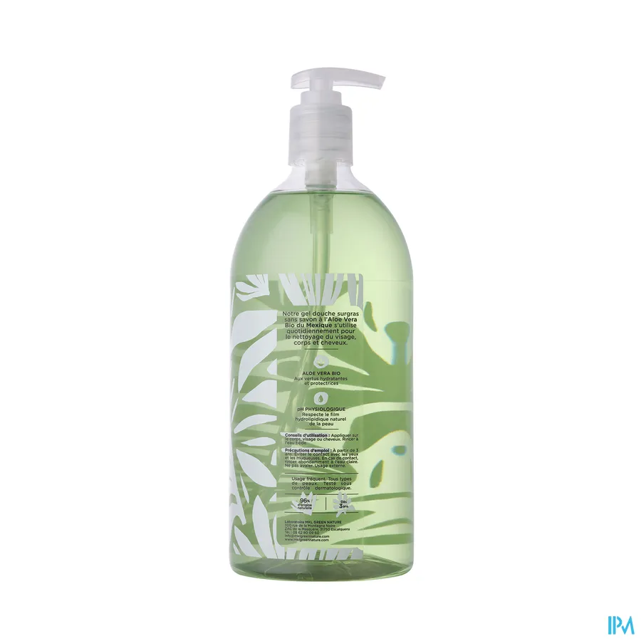 packshot van Cosm'ethik Douchegel Bio Aloe Vera Pompfl 1l
