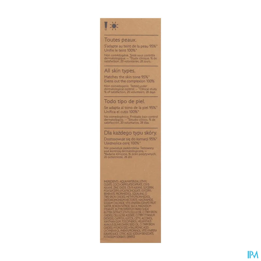 packshot van Caudalie Vinocrush Getinte Crème 30 ml Tint 4