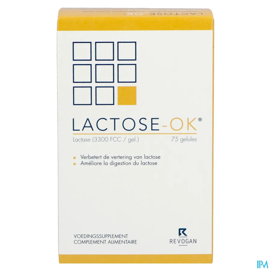 packshot van Lactose-OK 75 Capsules