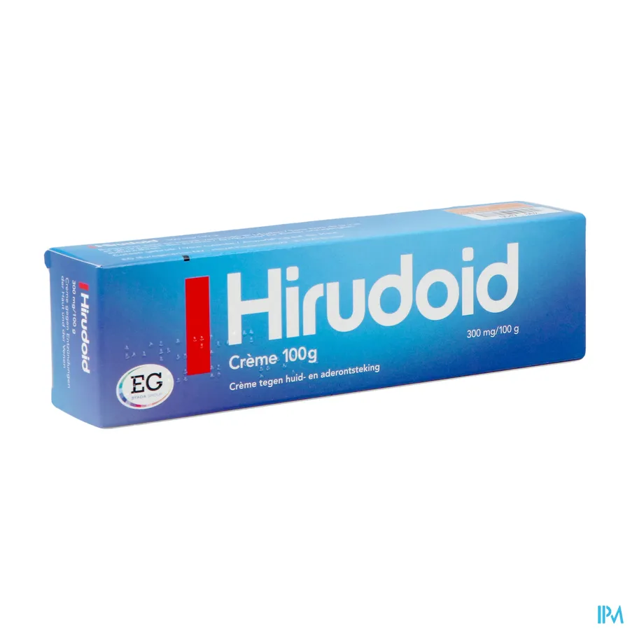 packshot van Hirudoid 100g crème