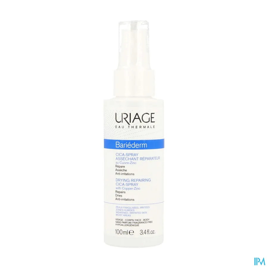 packshot van Uriage Bariederm Cica Spray Herstellend 100 ml