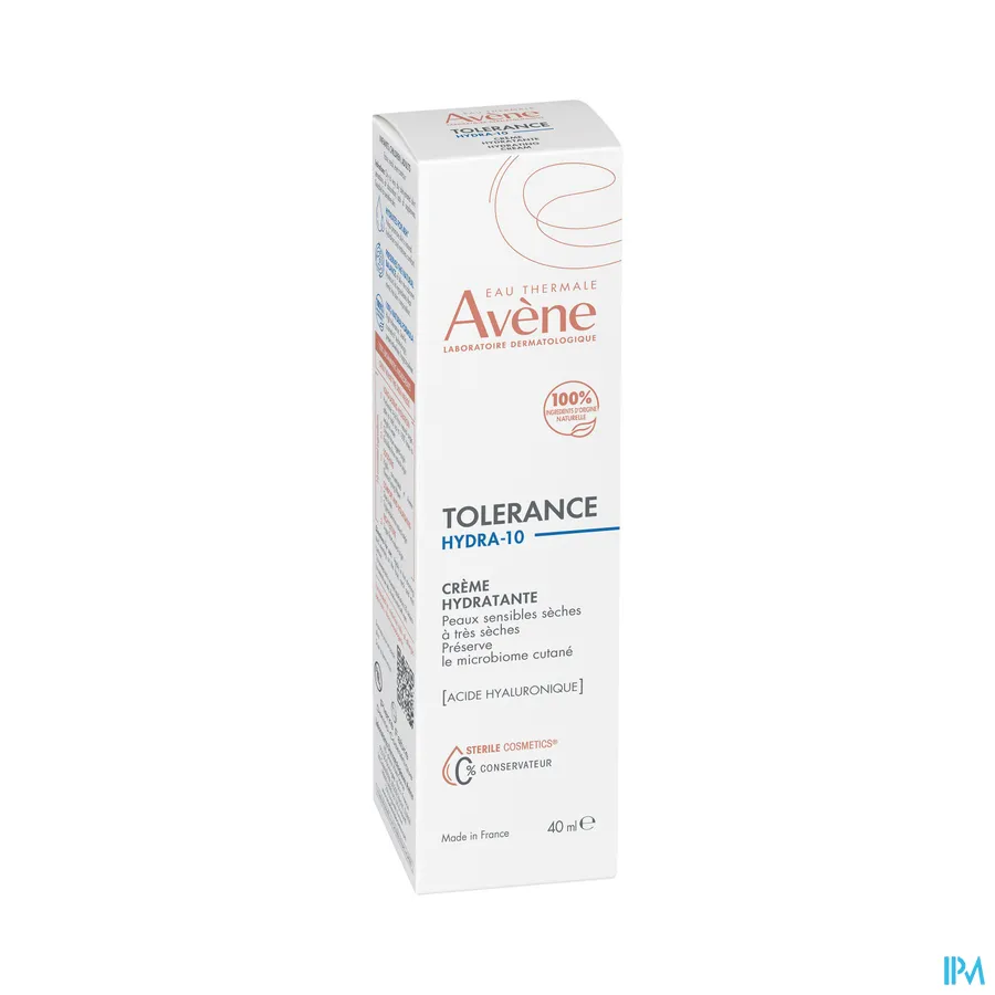 packshot van Avène Tolerance Hydra 10 Hydraterende Crème 40 ml