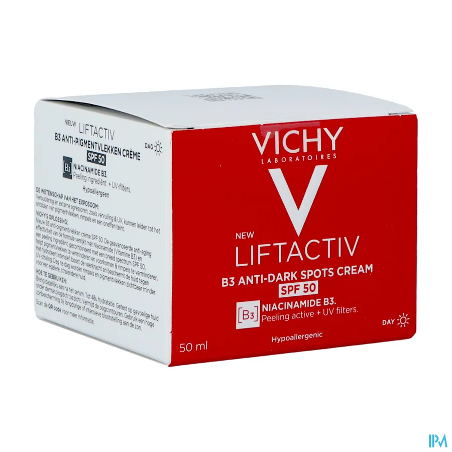 packshot van Vichy LiftActiv B3 Dagcrème tegen Pigmentvlekken SPF 50 50 ml
